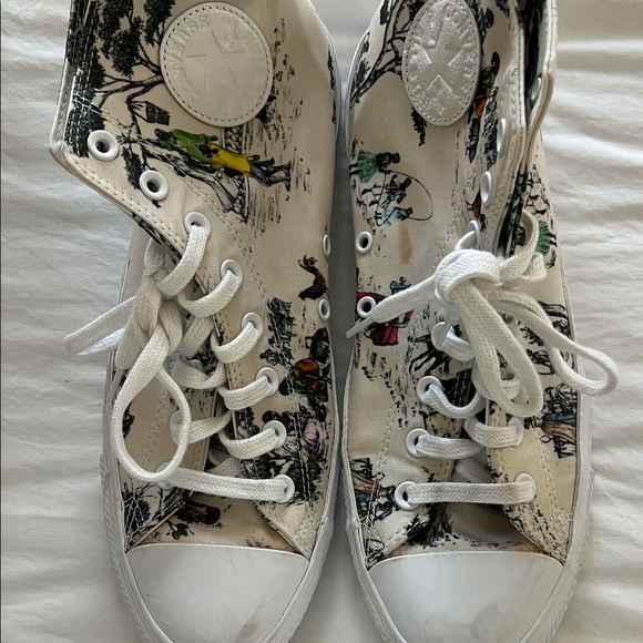 Converse x Sheila Bridges Harlem Toile high tops - Cream - Picture 4 of 10